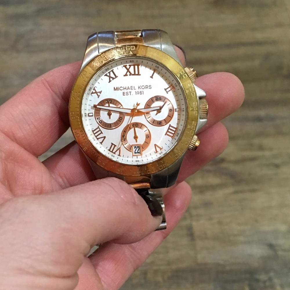 Two toned Michael Kors watch